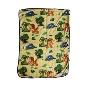 Jurassic Park Northwest Baby Dinosaur Yellow Dino T-Rex Baby Kids Blanket Throw
